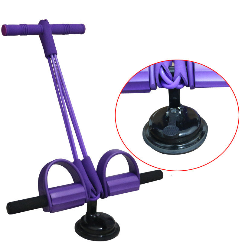 4 Tubes Latex Foot Elastic Pull Rope Expander Pedal Resistance Band - GoVital Co.