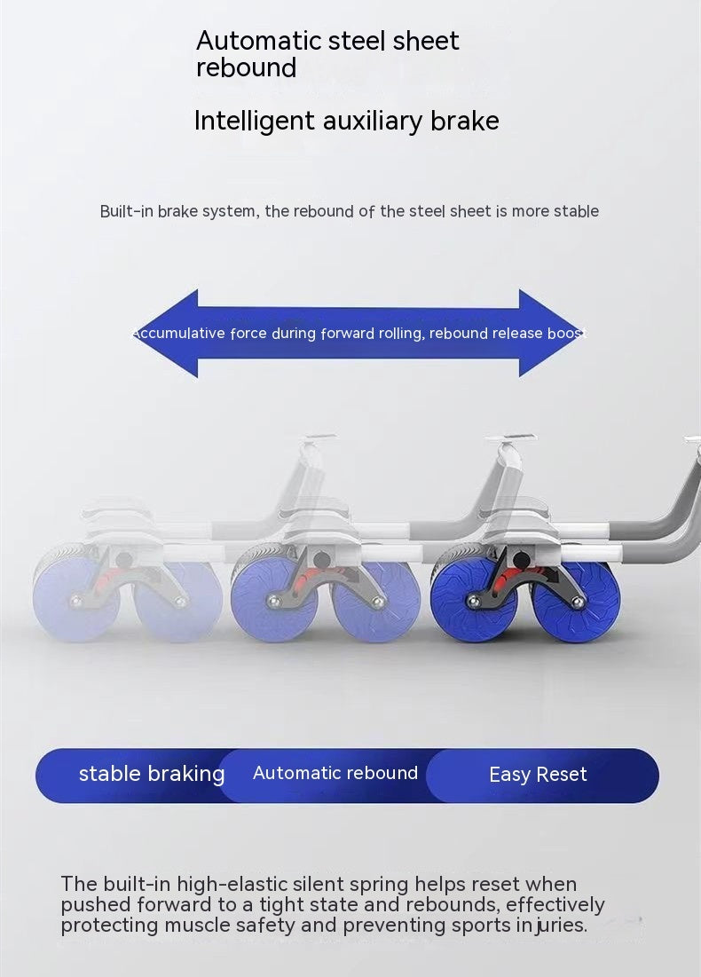 Abdominal Wheel Automatic Rebound Belly Contracting And Abdominal Rolling Exercise - GoVital Co.