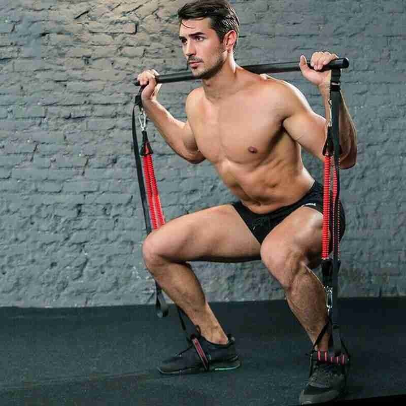 Portable Home Gym Workout Equipment Perfect Stretched Fusion Exercise Bar And Bands - GoVital Co.