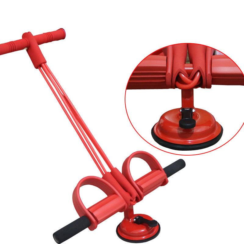4 Tubes Latex Foot Elastic Pull Rope Expander Pedal Resistance Band - GoVital Co.