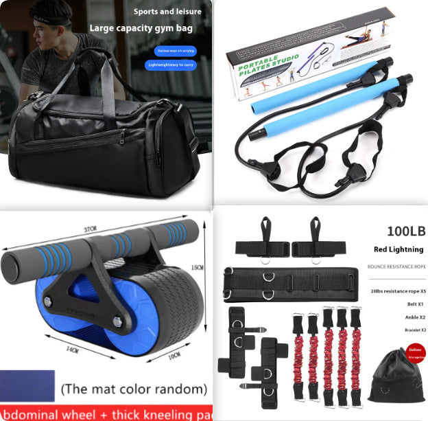 Double Wheel Abdominal Exerciser Women Men Automatic Rebound Ab Wheel Roller - GoVital Co.