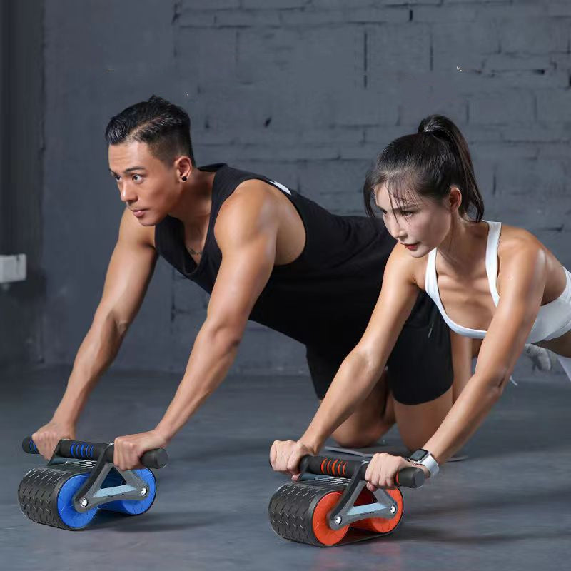 Double Wheel Abdominal Exerciser Women Men Automatic Rebound Ab Wheel Roller - GoVital Co.