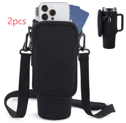 Slok Water Bottle Carrier Bag For Outdoor Walking Hiking Travelling Sports-Blue Purple - GoVital Co.
