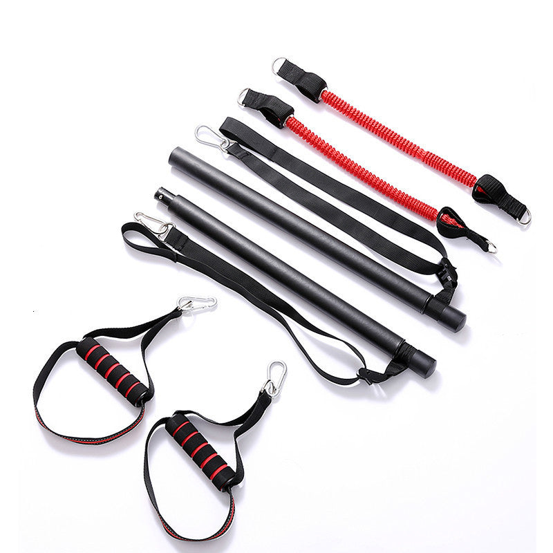 Body Workout Trainer Bar with Resistance Bands Rubber Buckles - GoVital Co.