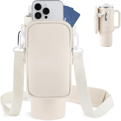 Slok Water Bottle Carrier Bag For Outdoor Walking Hiking Travelling Sports-Blue Purple - GoVital Co.