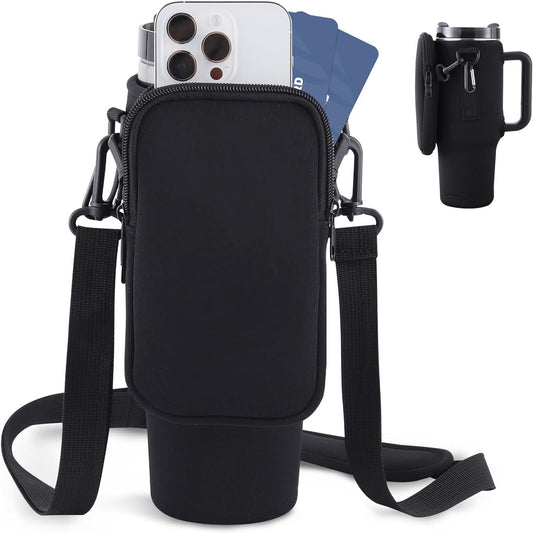 Slok Water Bottle Carrier Bag For Outdoor Walking Hiking Travelling Sports-Blue Purple - GoVital Co.