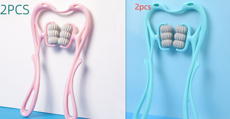Multifunctional Manual Six-wheel Neck Massager Massage Relieve Roller Massage Tool - GoVital Co.