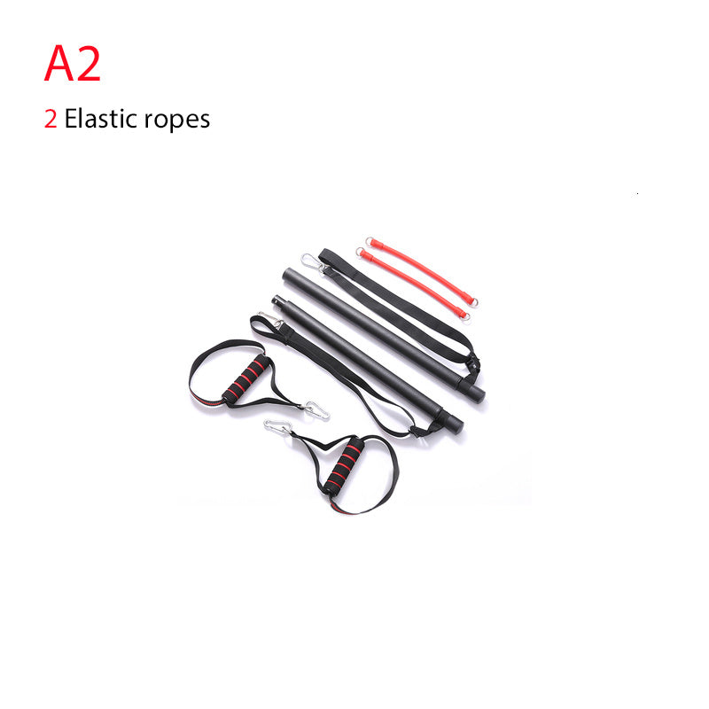 Body Workout Trainer Bar with Resistance Bands Rubber Buckles - GoVital Co.