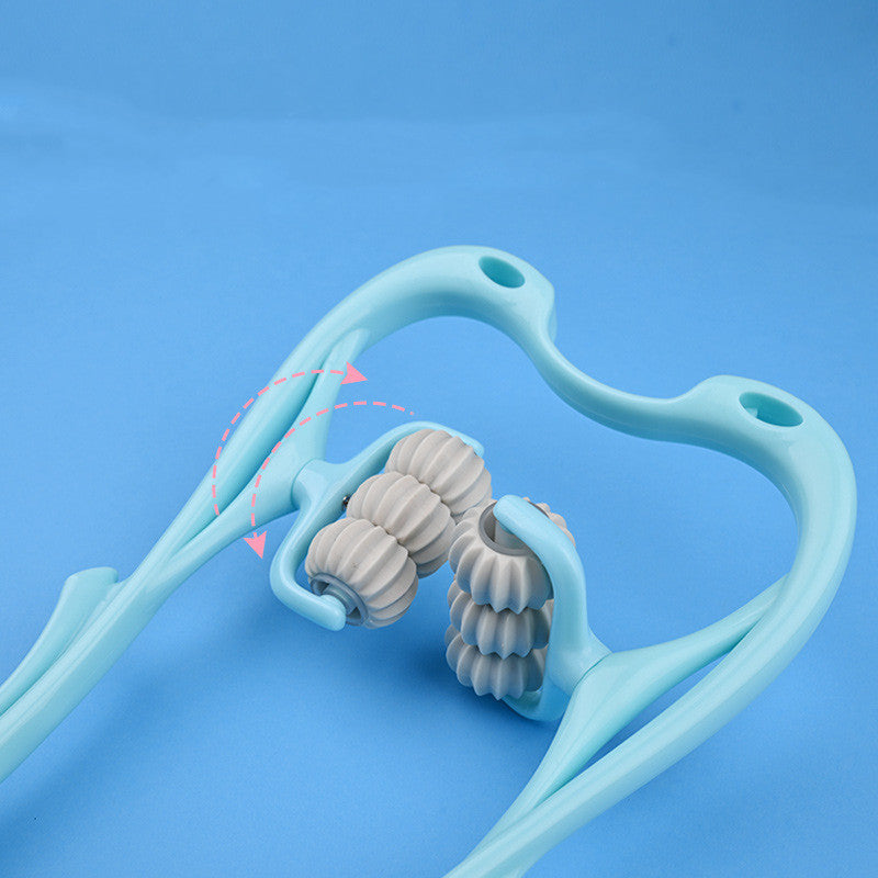 Multifunctional Manual Six-wheel Neck Massager Massage Relieve Roller Massage Tool - GoVital Co.