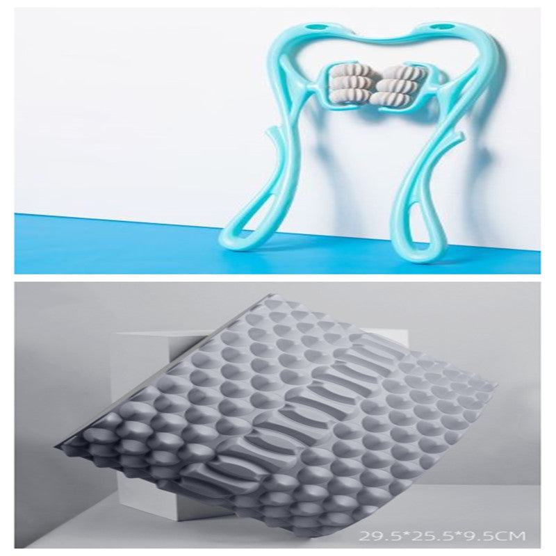 Multifunctional Manual Six-wheel Neck Massager Massage Relieve Roller Massage Tool - GoVital Co.