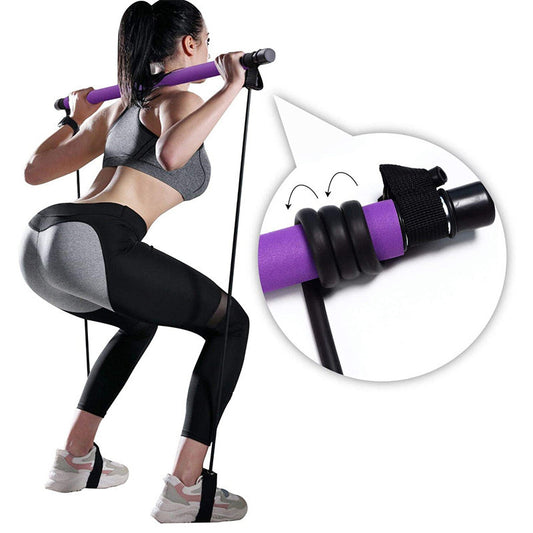 Fitness Yoga Pilates Bar Portable Gym Accessories Sport Elastic Bodybuilding Resistance Bands - GoVital Co.