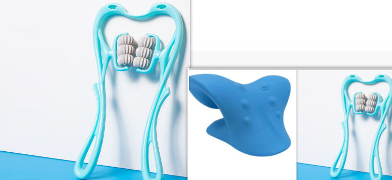 Multifunctional Manual Six-wheel Neck Massager Massage Relieve Roller Massage Tool - GoVital Co.