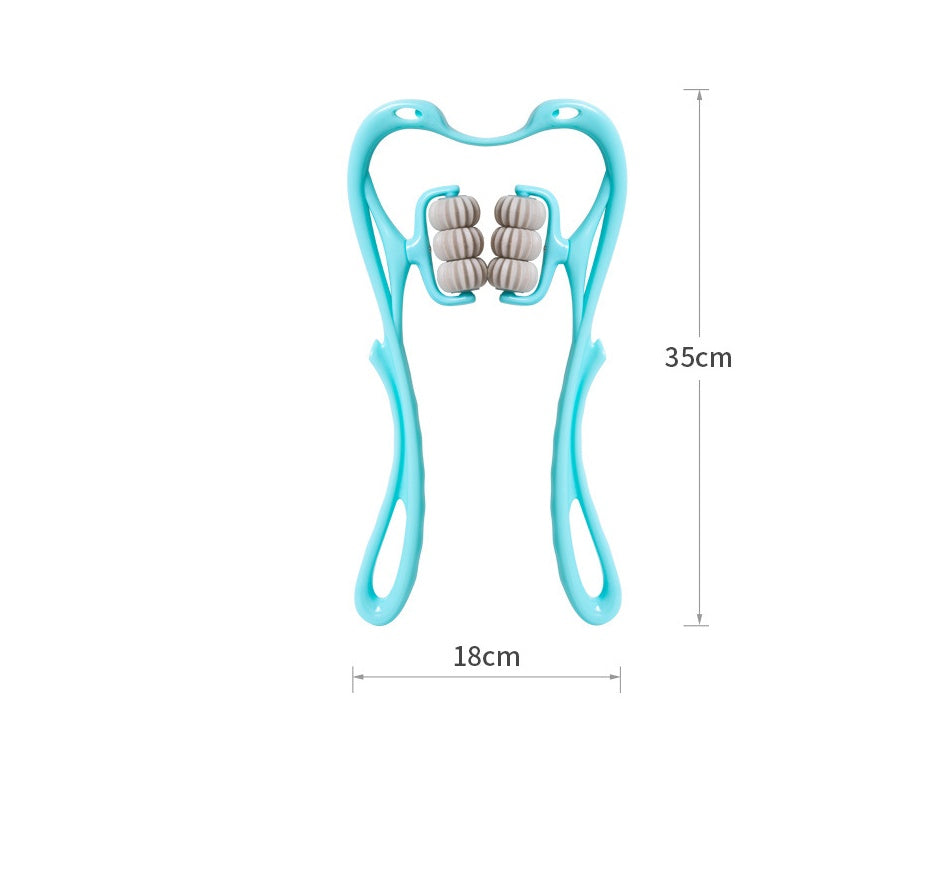 Multifunctional Manual Six-wheel Neck Massager Massage Relieve Roller Massage Tool - GoVital Co.